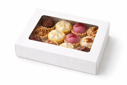 Petit Four Proeverij (12 stuks, 6 smaken)